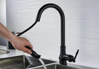 Kitchen Faucet Pull-Out Sprayer 360° Swivel Ceramic Disc Valve