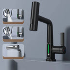 Kitchen Faucet Smart LED Temperature Pull-Out Spout