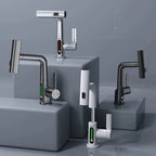 Kitchen Faucet Smart LED Temperature Pull-Out Spout