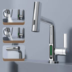 Kitchen Faucet Smart LED Temperature Pull-Out Spout