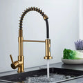 Kitchen Faucet Solid Brass Pull-Out 360° Swivel