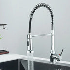 Kitchen Faucet Solid Brass Pull-Out 360° Swivel