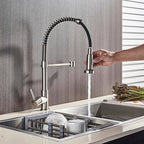 Kitchen Faucet Solid Brass Pull-Out 360° Swivel