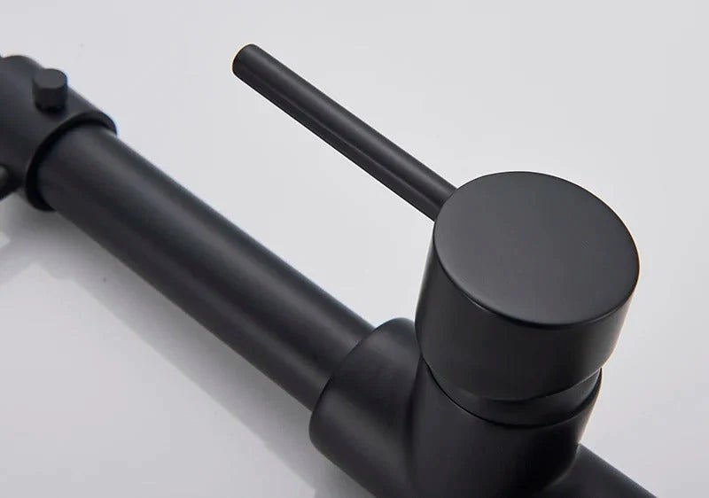 Kitchen Faucet Solid Brass Pull-Out 360° Swivel
