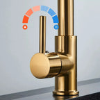 Kitchen Faucet Solid Brass Pull-Out 360° Swivel