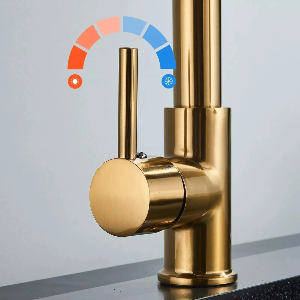 Kitchen Faucet Solid Brass Pull-Out 360° Swivel