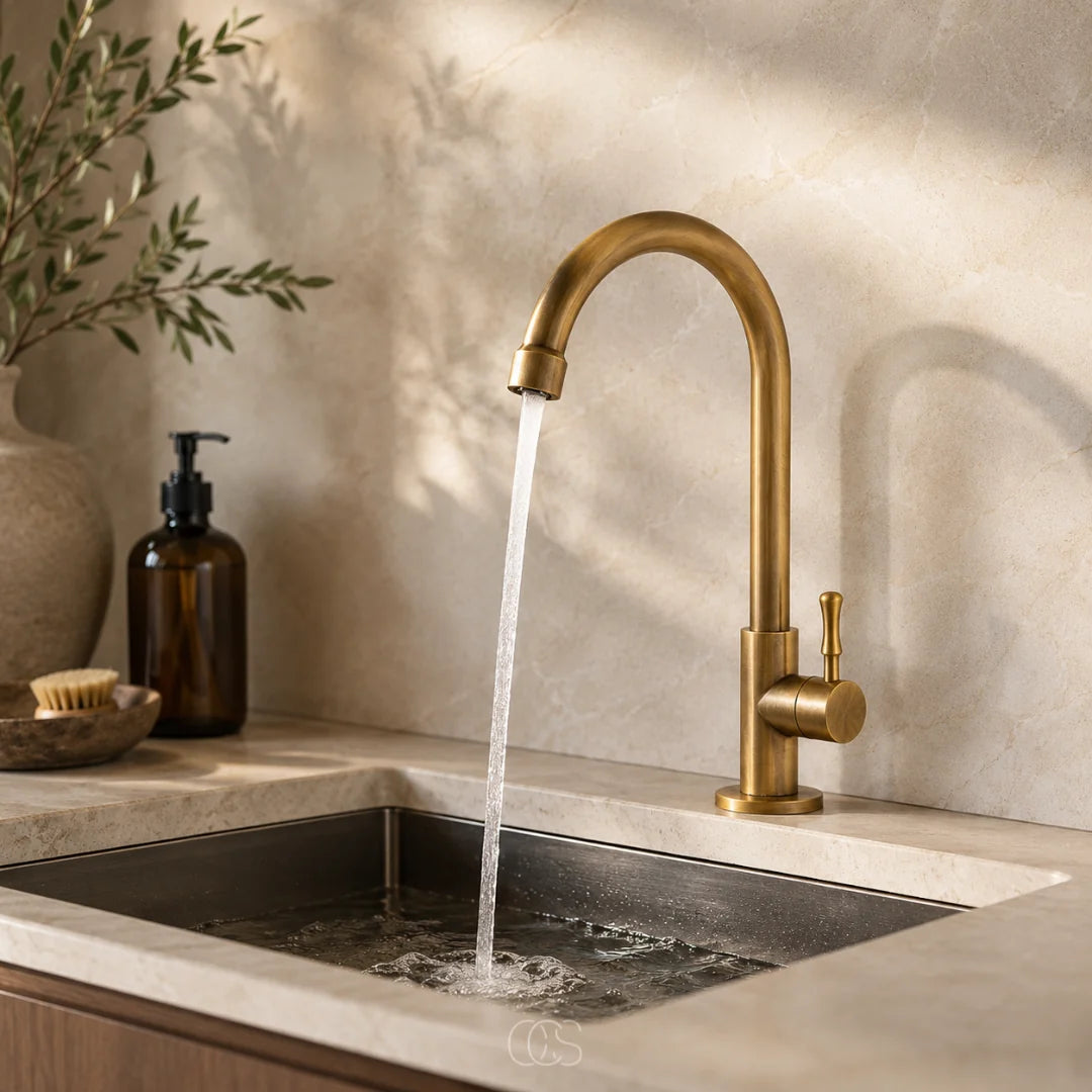 Kitchen Faucet Solid Copper 360-Degree Swivel