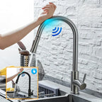 Kitchen Faucet Touchless Sensor & Pull-Out Hose