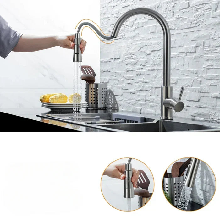 Kitchen Faucet Touchless Sensor & Pull-Out Hose