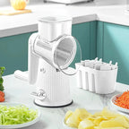 Kitchen Grater Enclosed Chamber & Push-Down Food Catcher