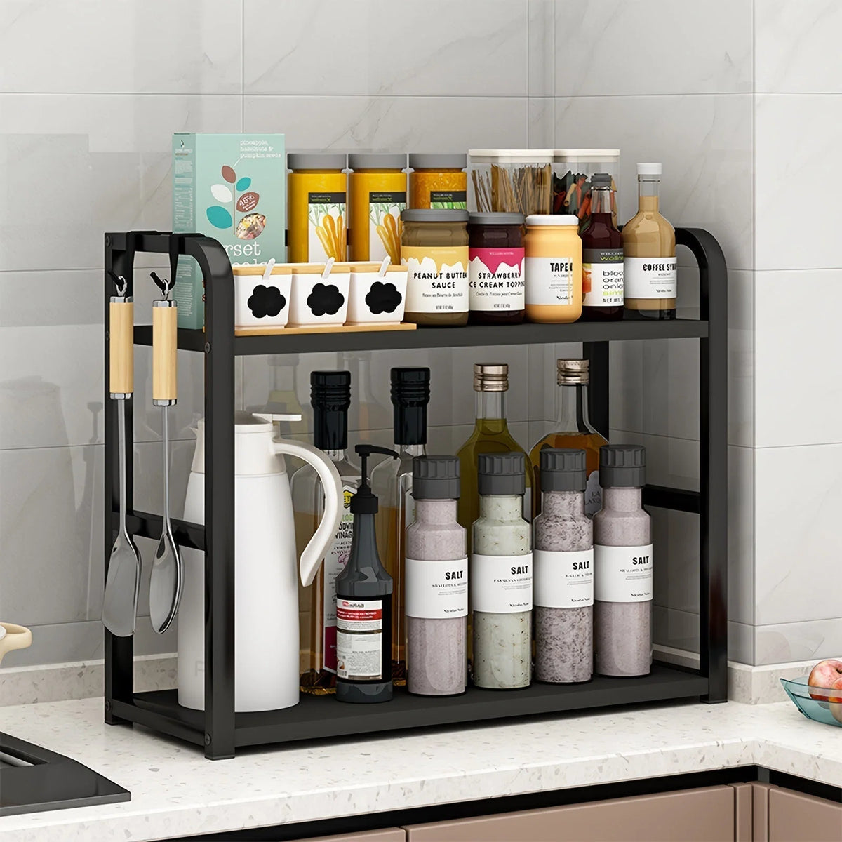 Kitchen Herb Rack Stainless Steel Space-Saving Open Design