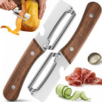 Kitchen Knife Set Multifunctional Stainless Steel & Wood Handles