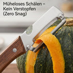 Kitchen Knife Set Multifunctional Stainless Steel & Wood Handles