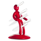 Kitchen Knife Stand Human-Shaped 5-Slot Stainless Steel