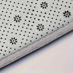 Kitchen Mat L-Shaped Anti-Fatigue Flannel Top & Non-Slip Base