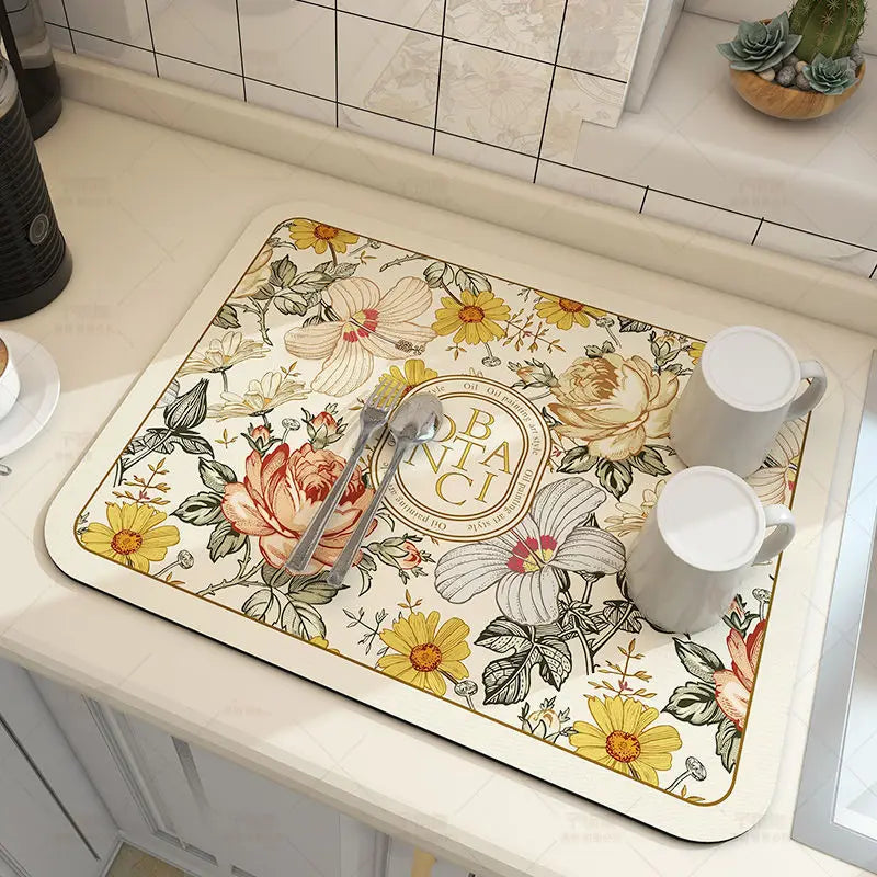 Kitchen Mat Microfiber Quick-Drying Non-Slip