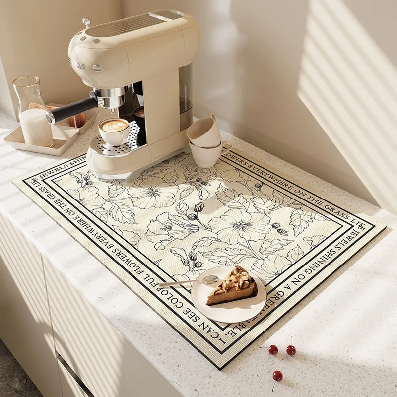 Kitchen Mat Microfiber Quick-Drying Non-Slip