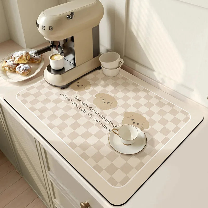 Kitchen Mat Microfiber Quick-Drying Non-Slip