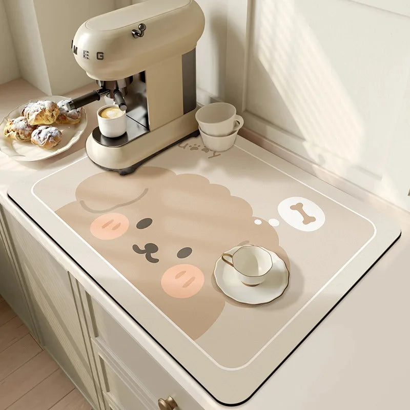 Kitchen Mat Microfiber Quick-Drying Non-Slip