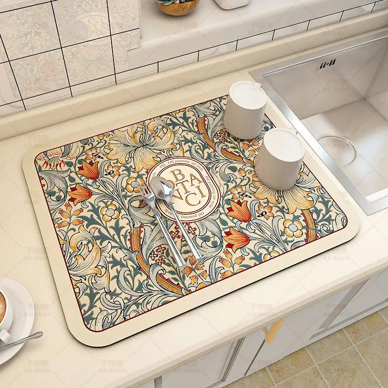 Kitchen Mat Microfiber Quick-Drying Non-Slip