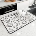 Kitchen Mat Microfiber Quick-Drying Non-Slip