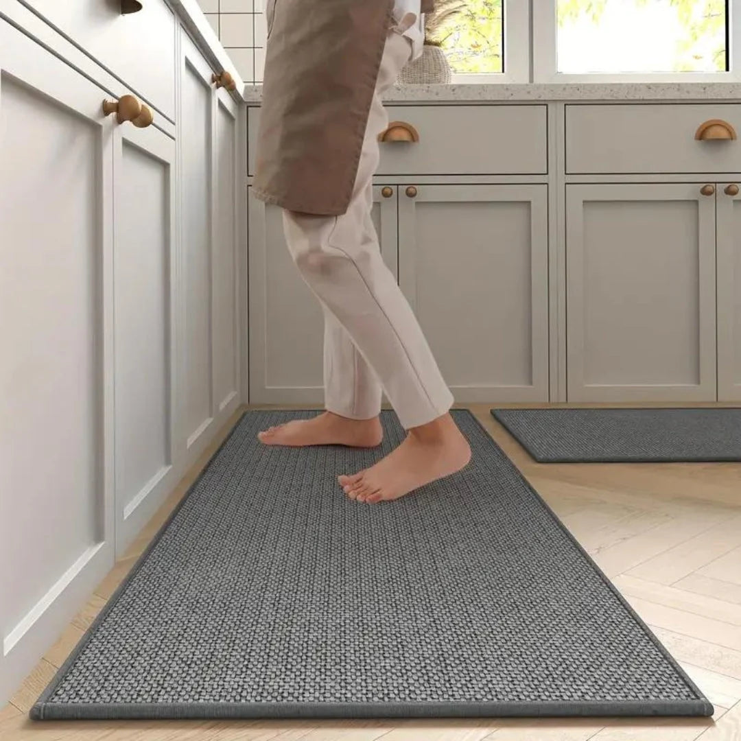 Kitchen Mat Set Anti-Fatigue Non-Slip 2-Piece