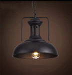 Kitchen Pendant Light Rustic Iron Warm Ambient Adjustable Length