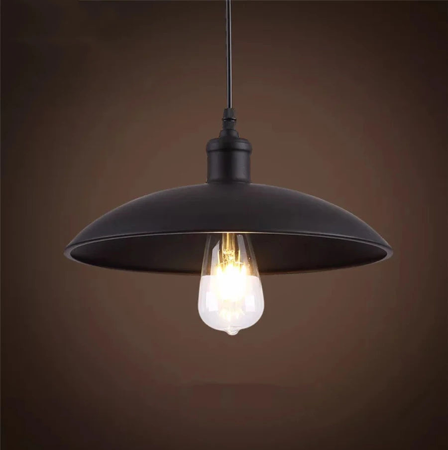 Kitchen Pendant Light Rustic Iron Warm Ambient Adjustable Length