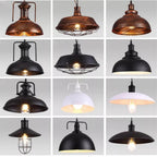 Kitchen Pendant Light Rustic Iron Warm Ambient Adjustable Length