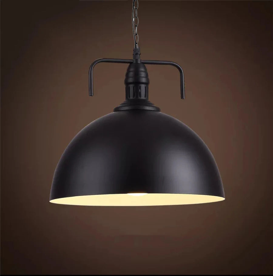 Kitchen Pendant Light Rustic Iron Warm Ambient Adjustable Length