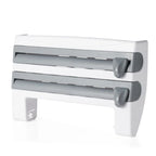Kitchen Roll Holder 4-in-1 Wall-Mounted Organizer