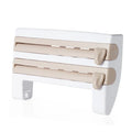 Kitchen Roll Holder 4-in-1 Wall-Mounted Organizer