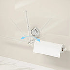 Kitchen Roll & Towel Holder 180° Rotating No-Drill Suction