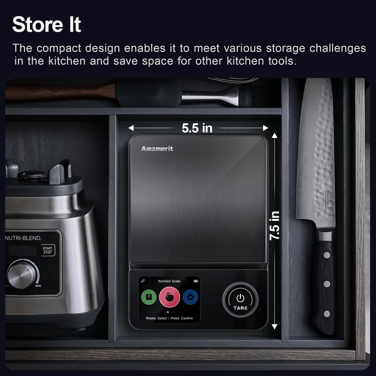 Kitchen Scale App-Connected Stainless Steel 5kg