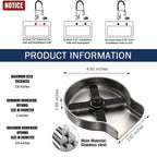 Kitchen Sink Glass Rinser Hands-Free Multi-Angle Jets Brushed Nickel