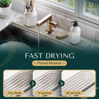Kitchen Sink Mat Quick Drying Diatomite Super Absorbent