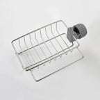 Kitchen Sink Organizer Tool-Free Mounting Stainless Steel Quick Drying