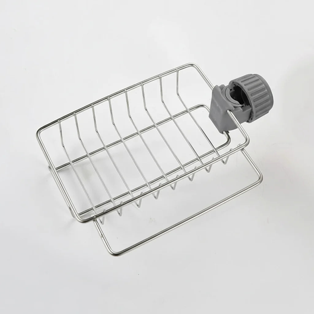 Kitchen Sink Organizer Tool-Free Mounting Stainless Steel Quick Drying