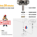 Kitchen Sink Rinser Auto Shutoff & Multi-Angle Jets
