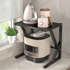 Kitchen Storage Rack Two-Tier Durable Steel Space-Saving
