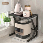 Kitchen Storage Rack Two-Tier Durable Steel Space-Saving