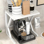 Kitchen Storage Rack Two-Tier Durable Steel Space-Saving