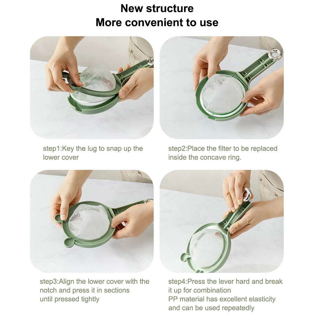 Kitchen Strainer Dual-Mesh Removable Screens