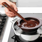 Kitchen Thermometer LCD Stainless Steel Probe & Silicone Spatula