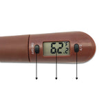 Kitchen Thermometer LCD Stainless Steel Probe & Silicone Spatula