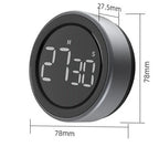 Kitchen Timer Magnetic Backing LED Display Countdown & Count-Up