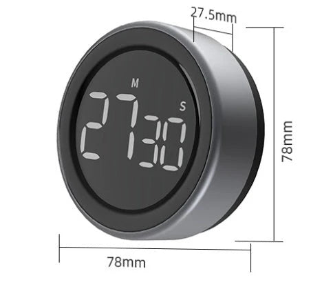 Kitchen Timer Magnetic Backing LED Display Countdown & Count-Up