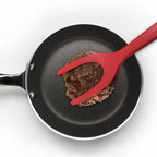 Kitchen Tongs 2-in-1 Spatula Silica Gel Dishwasher Safe