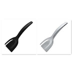 Kitchen Tongs 2-in-1 Spatula Silica Gel Dishwasher Safe