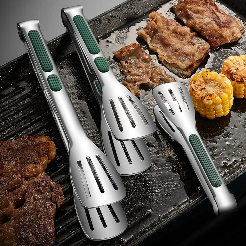 Kitchen Tongs 304 Stainless Steel Ergonomic Grip